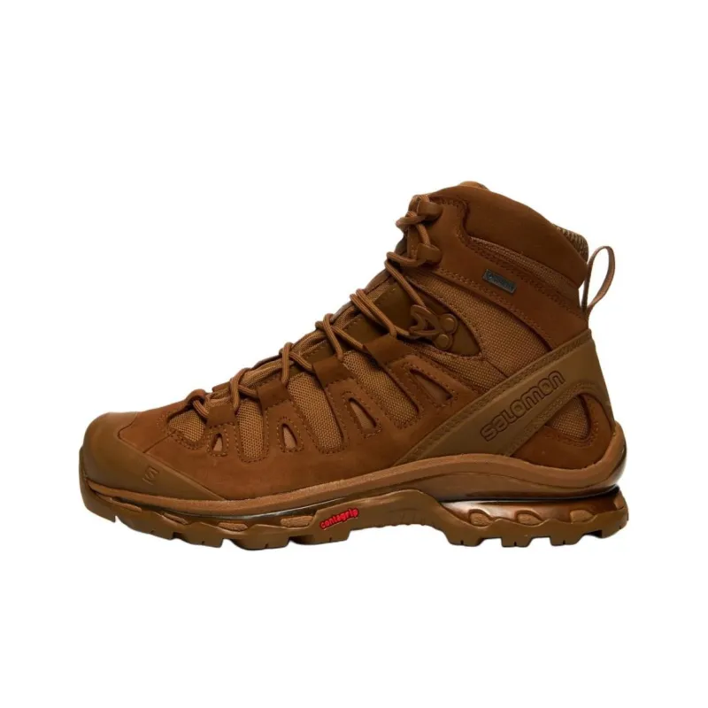 SALOMON Quest 4 Wear-resistant And Lightweight High-Top Trekking Shoes Men's Brown-0