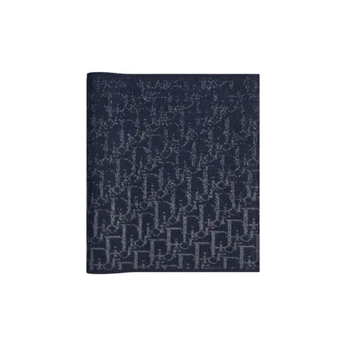 DIOR Sheep Wool Scarves Kids' Blue