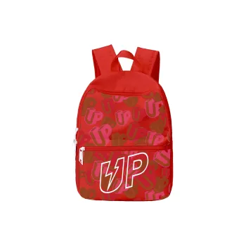 TURN UP Polyester Backpack Laptop Bag Regular Unisex Red
