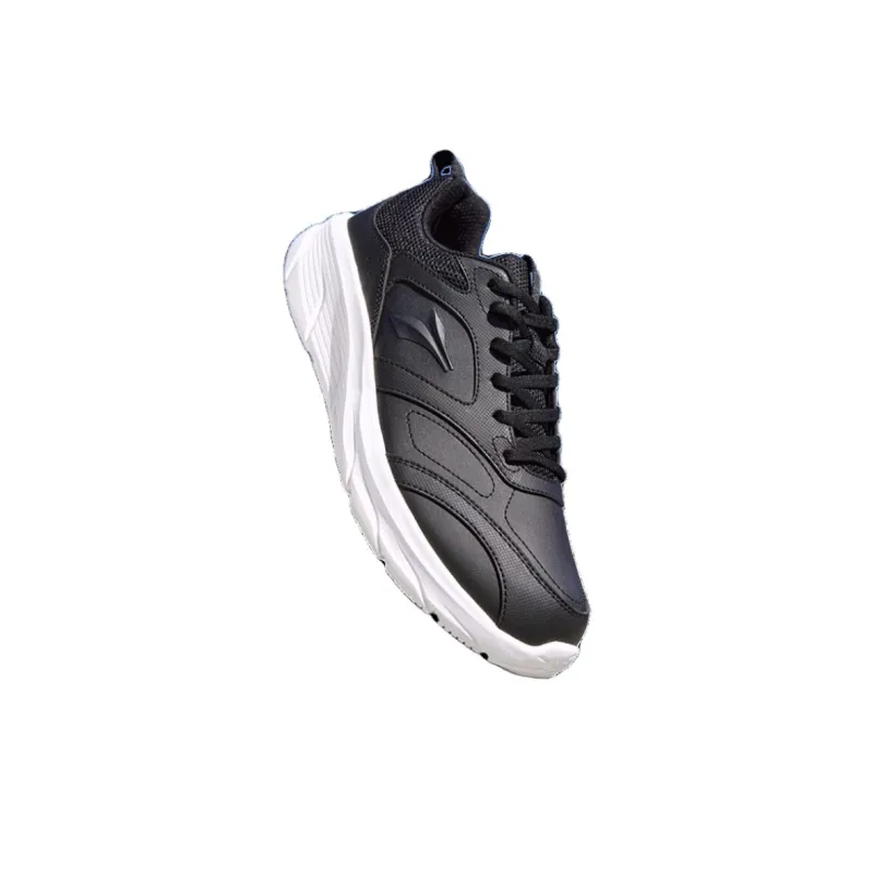 361° Non slip Lightweight Low Top Running Shoes Women's Black White-4