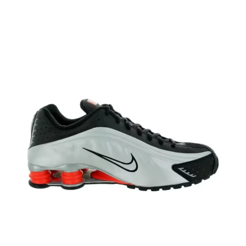 Nike Shox R4 Black Silver Orange 2015-1