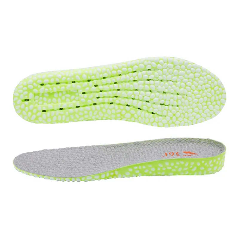 361° Etpu+Knitted Fabric Insoles Unisex Green Base With Light Gray Fabric-7