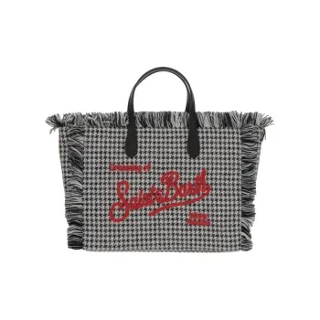 MC2 SAINT BARTHELEMY Polyester Tote Bag, Shopping Bag, Shoulder Bag, Handbag Women's Red & Multicolor