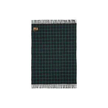 LOEWE Wool Cashmere Knit Scarves Women's Green/Blue