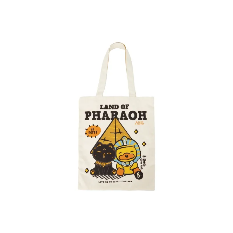 The British Museum Canvas Bag Shoulder Bags Regular Unisex White/Yellow-0