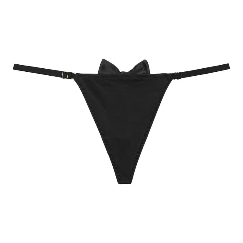 Victoria's Secret 24 Big Show Collection VERY SEXY Underpants Women's 1 Pack Black-0