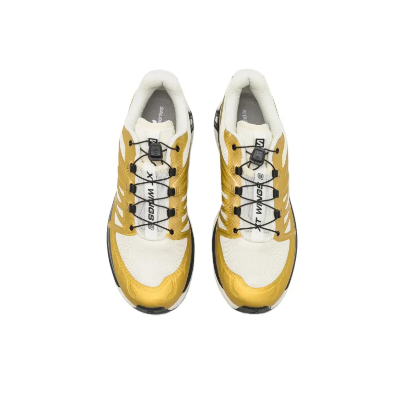SALOMON Anti Slip Wear Resistant Low Top Running Shoes Unisex Gold Black-2