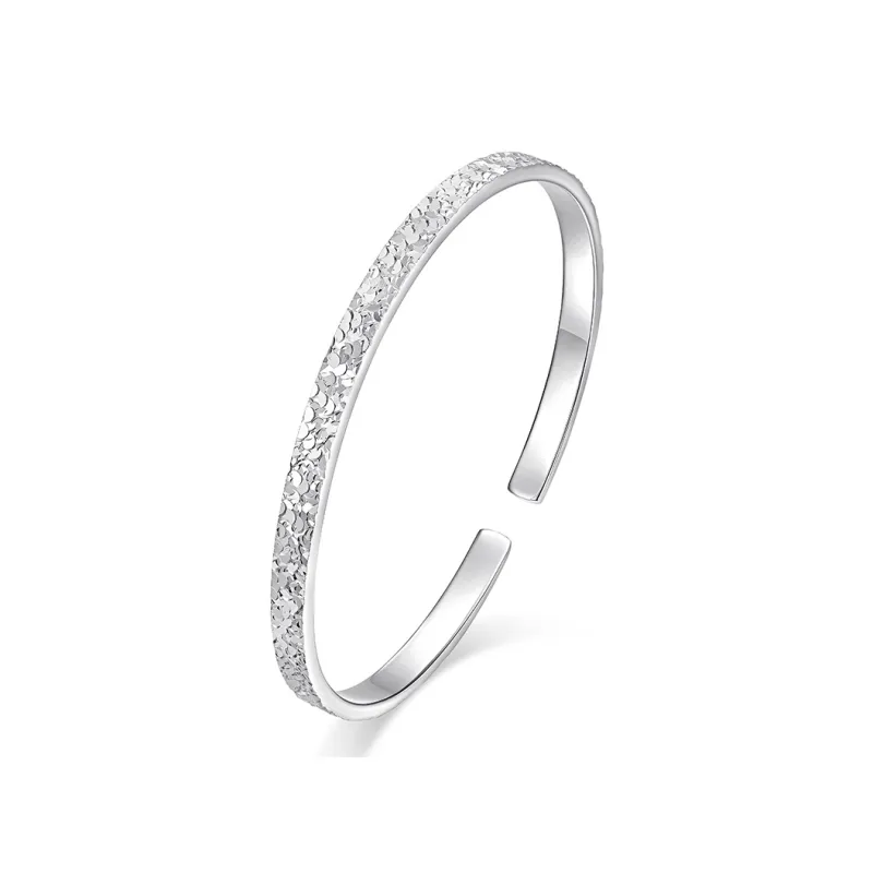 KADER 999 Fine Silver Bangles Women's Silver-0