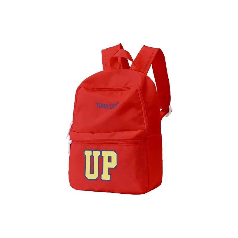 TURN UP Polyester Backpack Laptop Bag Regular Unisex Red-1