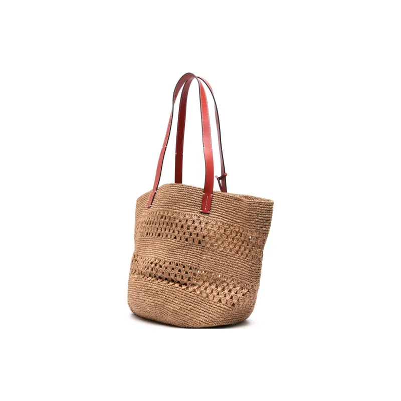 Manebí Open top Raffia Beach Bag-1