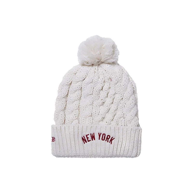 New Era Acrylic Beanies Unisex White-1