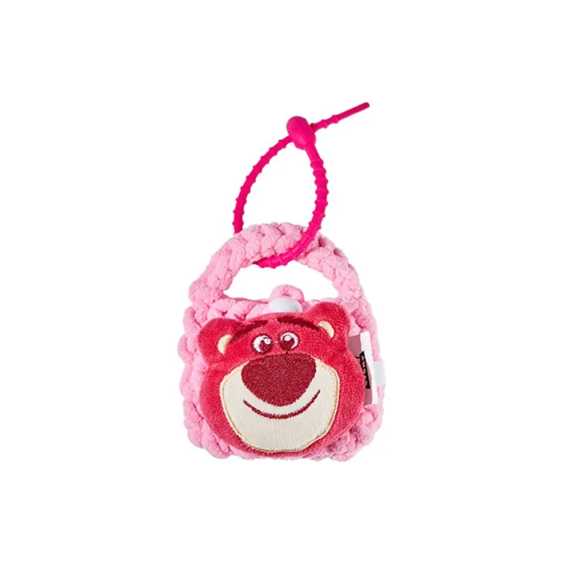 Disney Strawberry Bear Series Polyester Storage Charm Handbag Small Size Unisex Multicolor-1