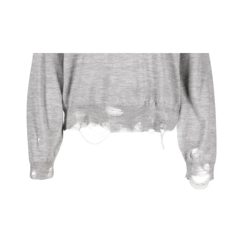 R13 Distressed Merino wool Jumper-7