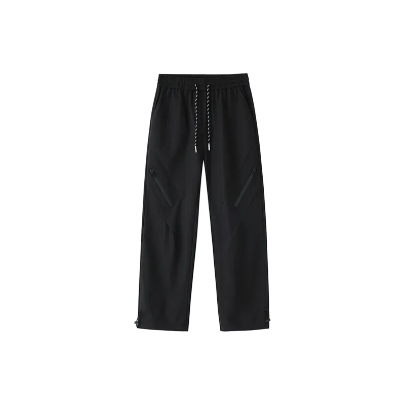 FA2LO Casual Pants Unisex Black-1