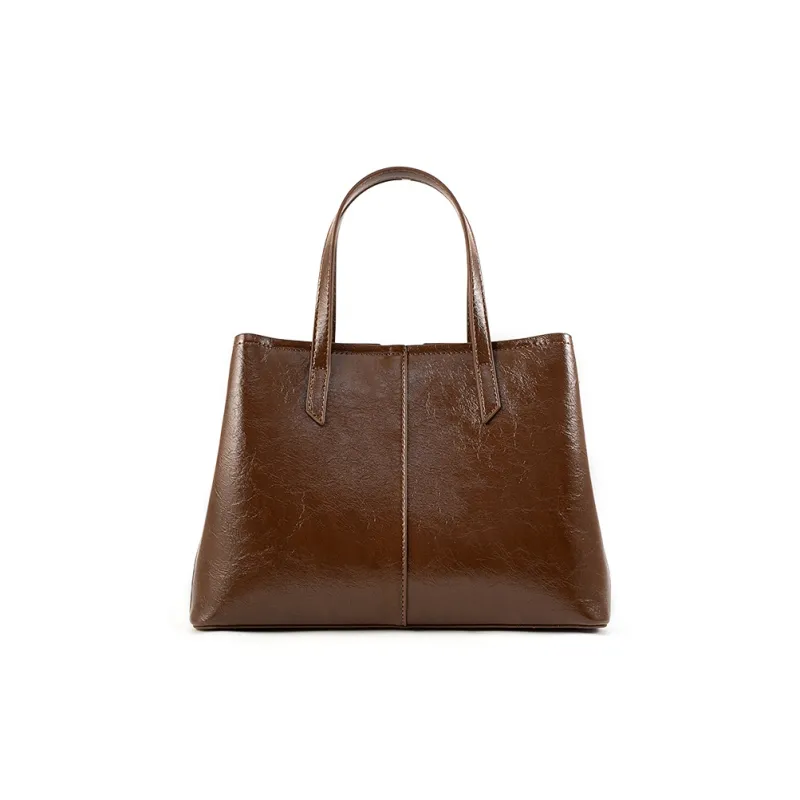 Vigno Synthetic Leather Handbag Women's Red/Khaki/Coffee/Black-9