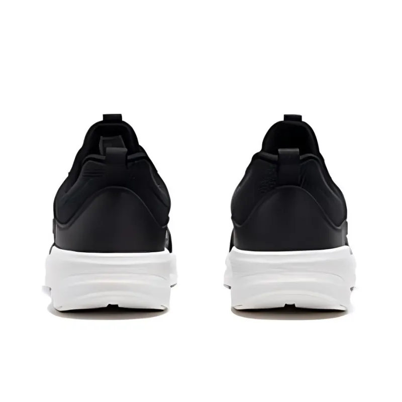 361° Non slip Lightweight Low Top Running Shoes Women's Black White-5