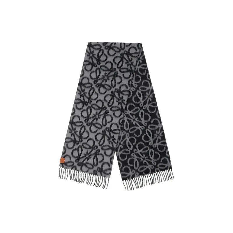 LOEWE Knit Scarves Women's Gray-1