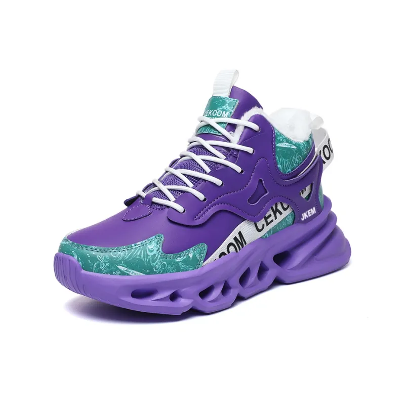 JKEM Anti-Slip And Wear-Resistant Warm High-Top Chunky Sneakers Men's-24