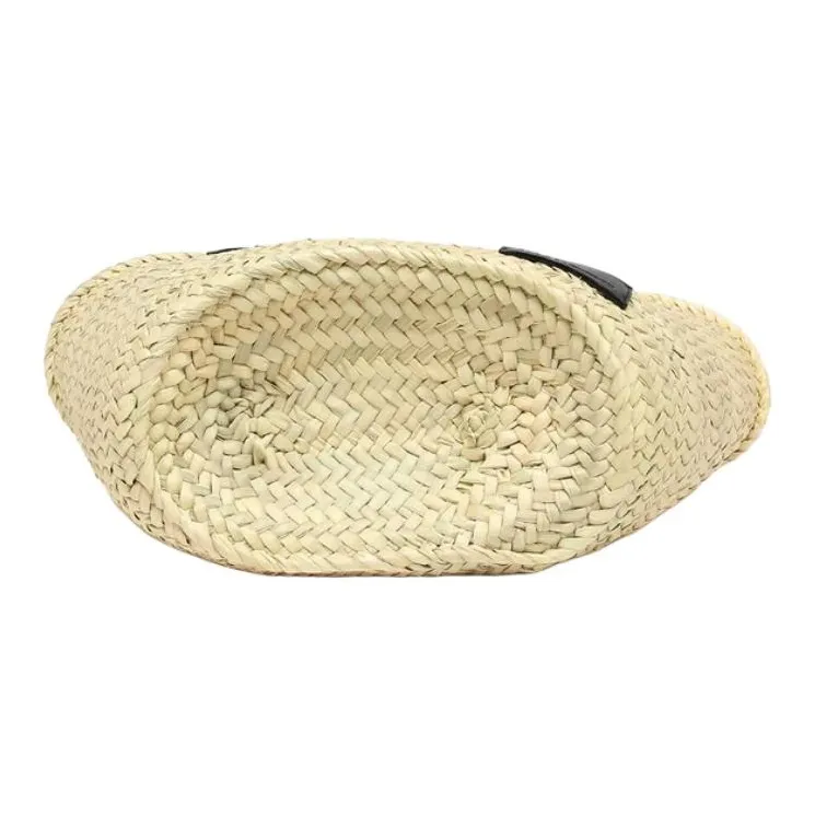 J&M Raffia Handbag Unisex Beige Yellow-4