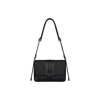 Givenchy Cow Leather Messenger Bag Shoulder Bag Small Size Men's Black