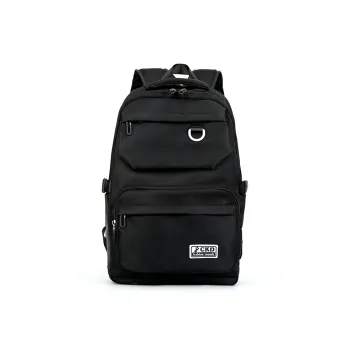 SUN EARTH &U Canvas Backpack Unisex Red/Black