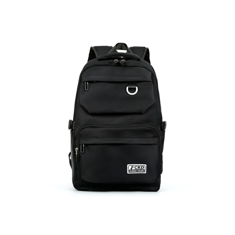 SUN EARTH &U Canvas Backpack Unisex Red/Black-0