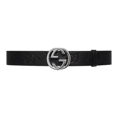 GUCCI Wide Interlocking G Buckle Belt