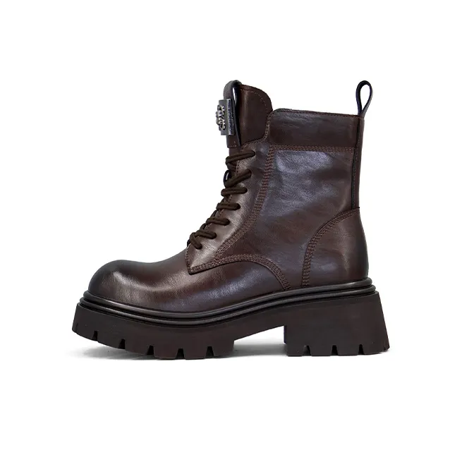 ZSBELLA Ankle Boots Women's Dark Reddish Purple/Hand Held Black-0