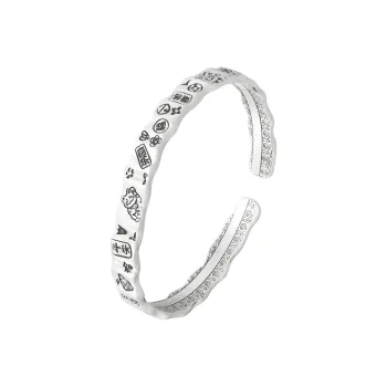OWNCOOL S999 Fine Silver Bangles Women's