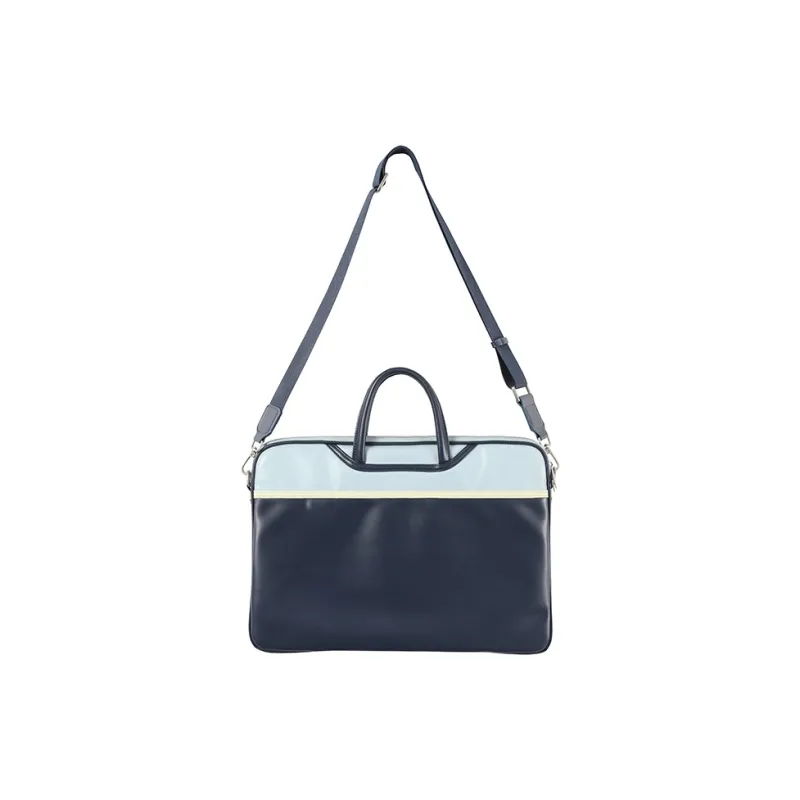 Crying Center Fabric Laptop Bag Regular Unisex Brown/Blue-7