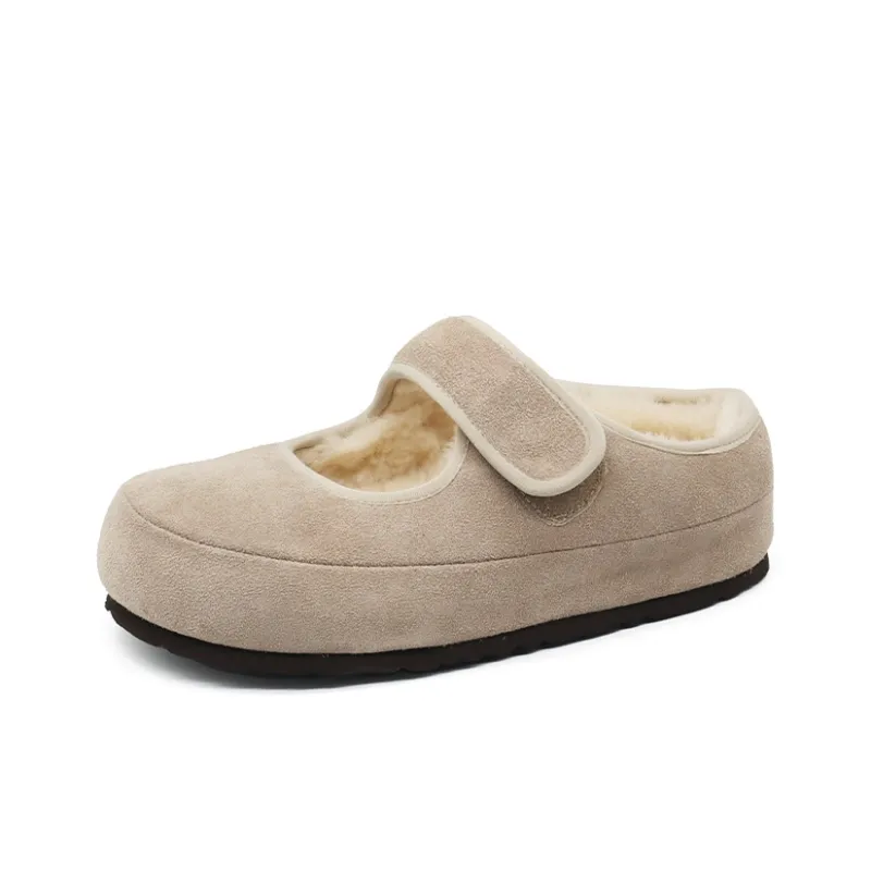 BEFFON Rubber Sole Abrasion Resistant Slip Resistant Wrap toe Slippers Women's-6