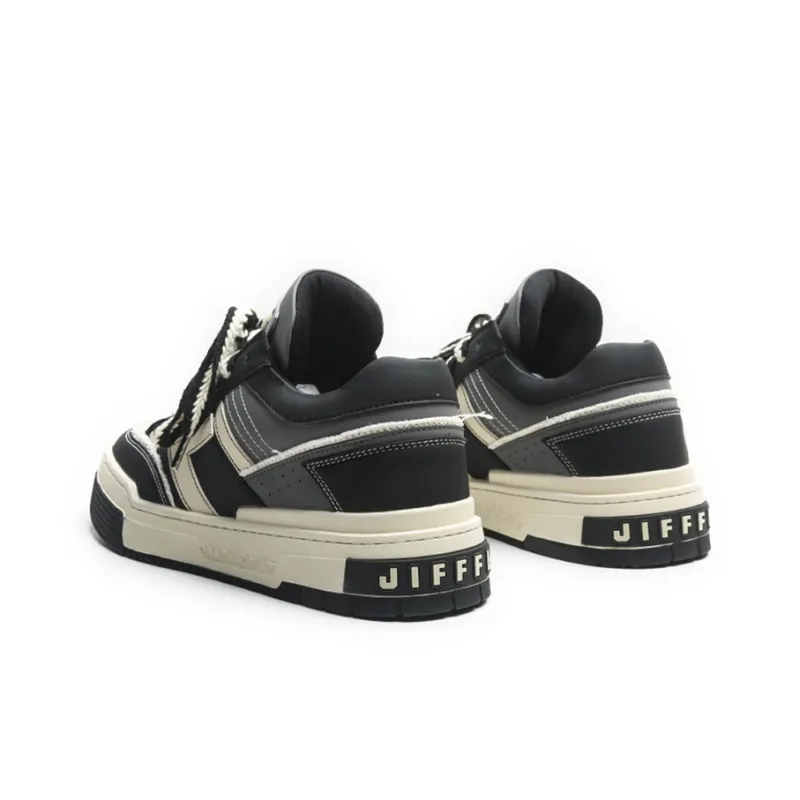 Jifffly Air Cushion Coverage Slip Resistant Cushioning Wear Resistant Height Increasing Low Top Skateboard Shoes Unisex-5