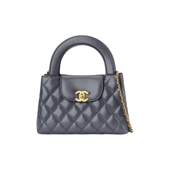 CHANEL Leather Shoulder Bag, Crossbody Bag, Handbag Women's Gray