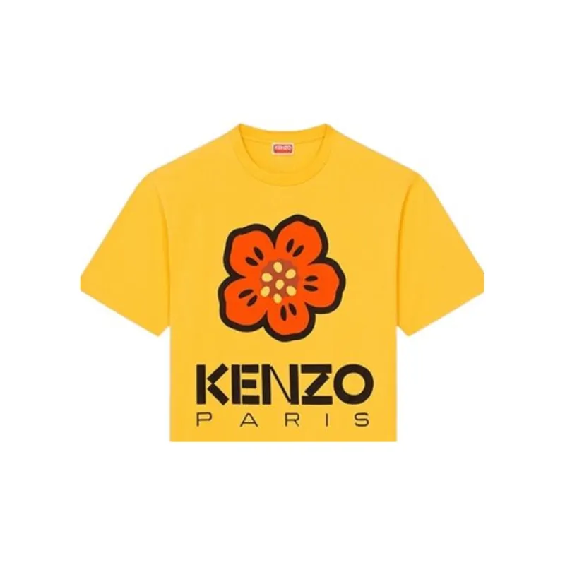 KENZO Boke Flower Series T Shirts Men Gold-4