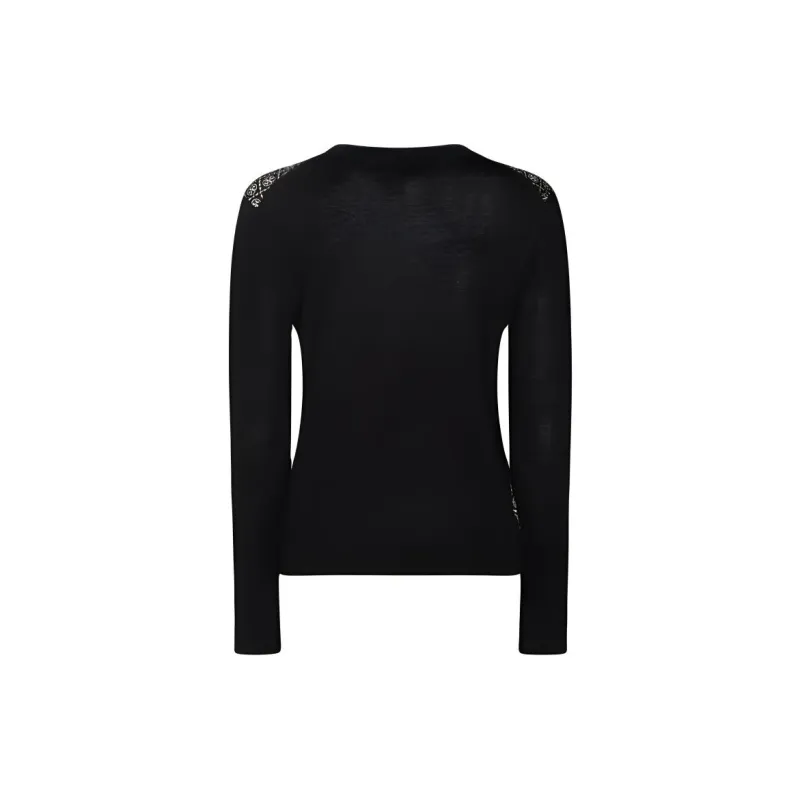 TORY BURCH Logo Detailed V Neck Cardigan-1