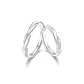 Starry Version Couple Rings-999 Fine Silver