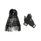Black Scarf+Black Thermal Glove