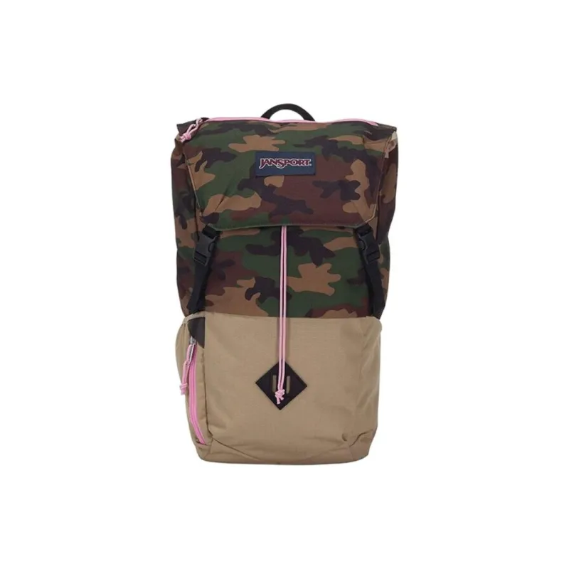 JanSport Fabric Backpack Large Size Men's Marine Camouflage-0