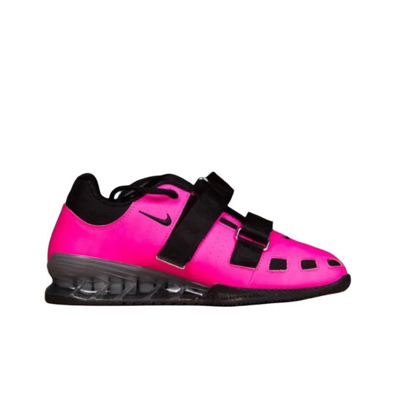 Nike Romaleos 2 Anti-Slip Wear-Resistant Low-Top Weightlifting Shoes Unisex Pink-1