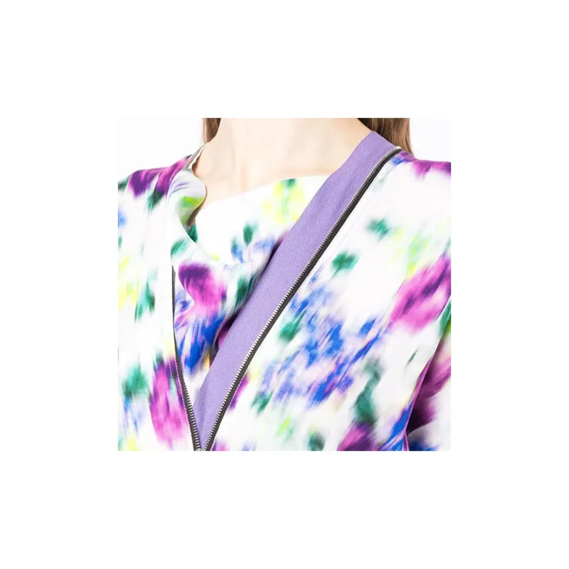 KENZO Floral Printed Zip Detailed Midi Dress-4
