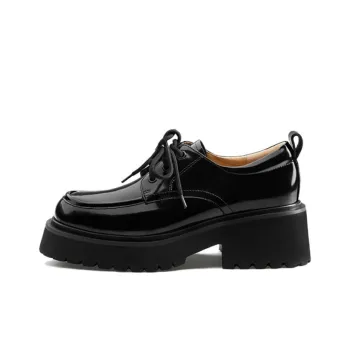 7or9 Multi Layer Crisp Casual Single Shoes 6cm Women's Black