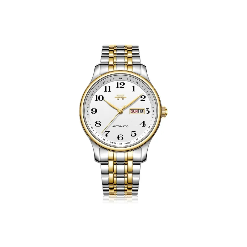 Beijing Premium Automatic Mechanical Movement Stainless Steel Watchband Watch Men's Watches White Dial-5