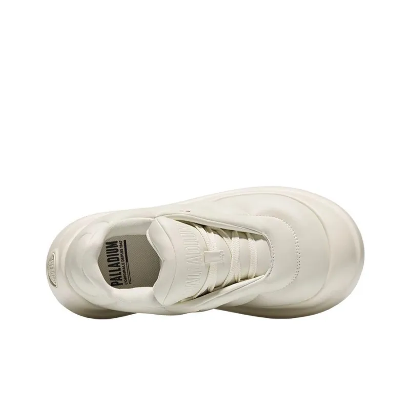 Palladium Height Increasing Rebound Low Top Casual Shoes Women's White-2