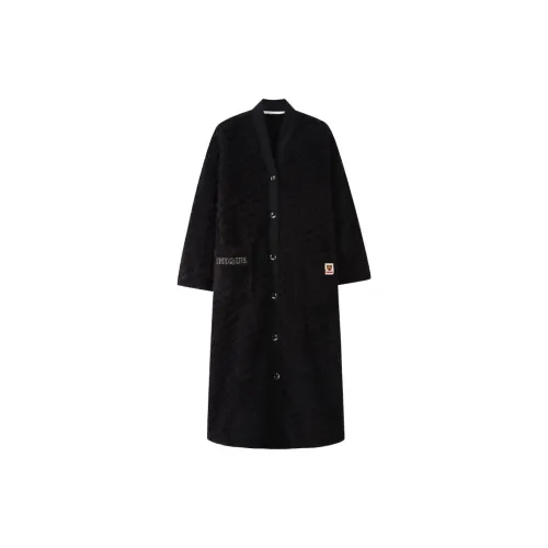 XIAFENYAN Pajama Robe Women's Black