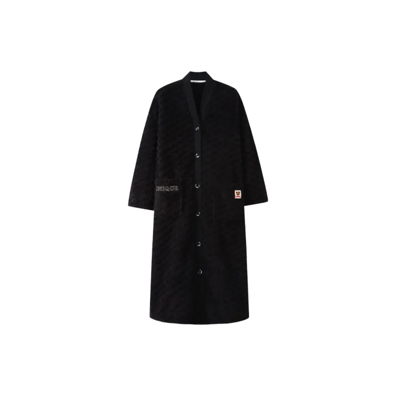 XIAFENYAN Pajama Robe Women's Black-0