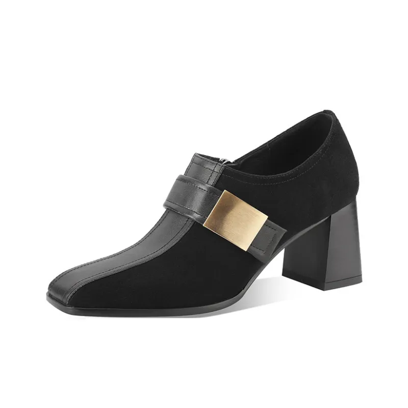 XICUNMINGWU Chunky Heel High Heels Women's-7