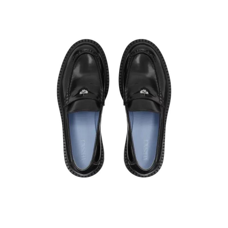 VERSACE Adriano Loafers Men's Black-3