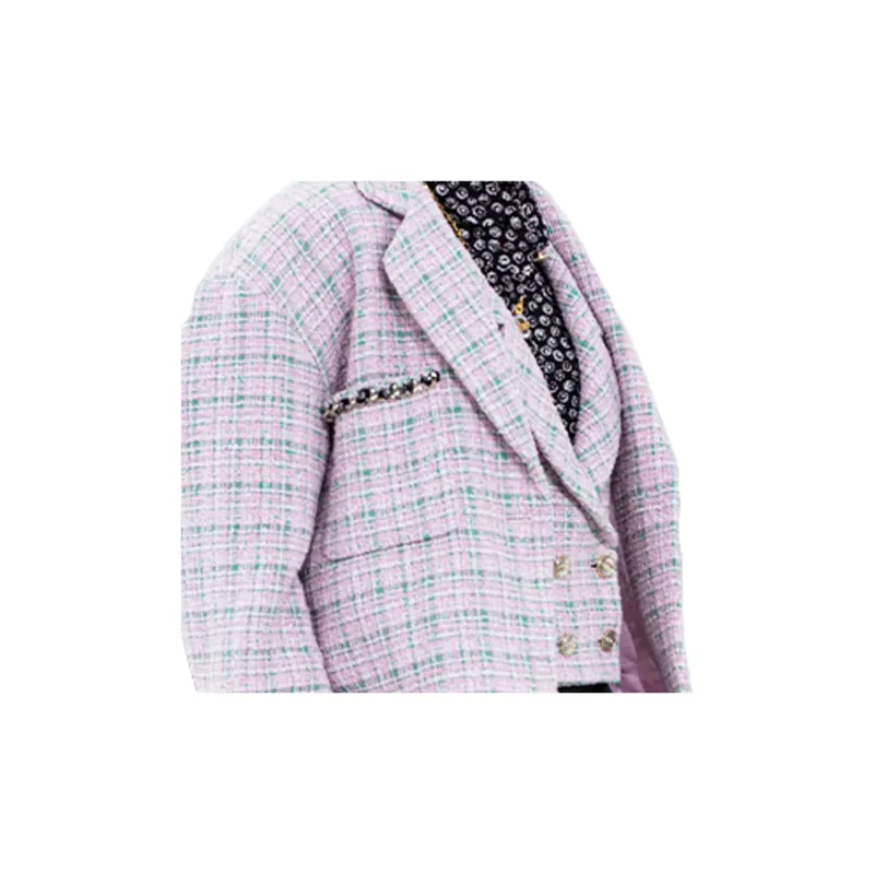 CHANEL Jackets Women's Pink/Green-5