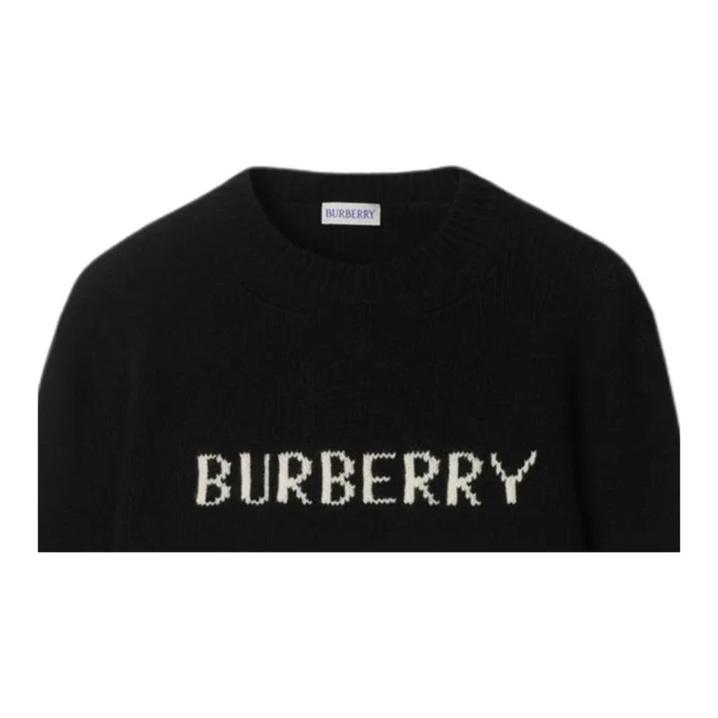 Burberry Equestrian Knight Intarsia Knit Crewneck Jumper-5
