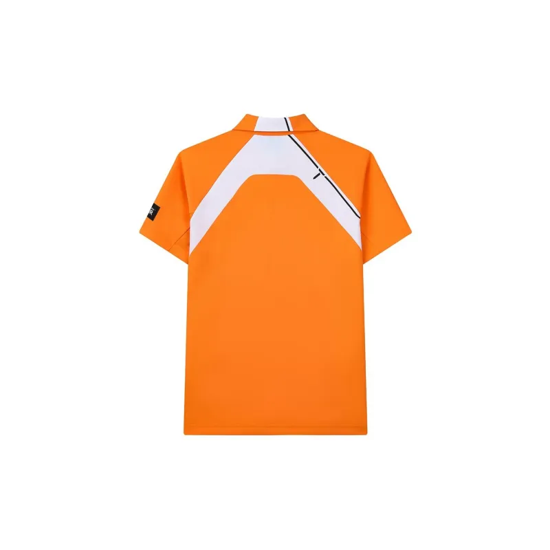 FILA Golf Series Polo Shirt Men's Neon Prosperity Orange-1